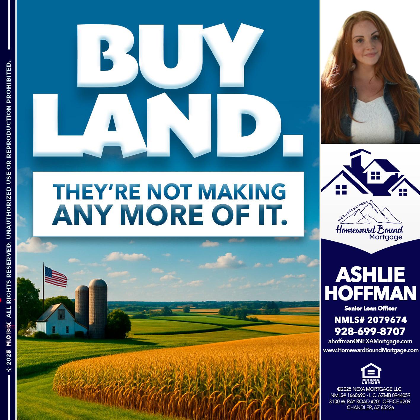 BUY LAND - Ashlie Hoffman -Senior Loan Officer