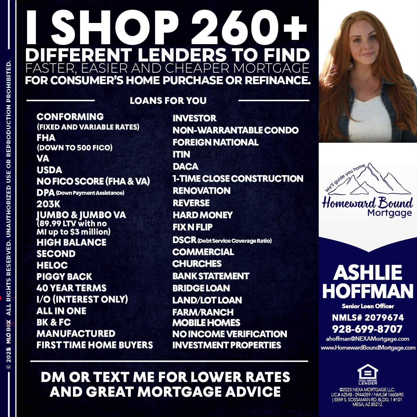 I SHOP +260 - Ashlie Hoffman -Senior Loan Officer