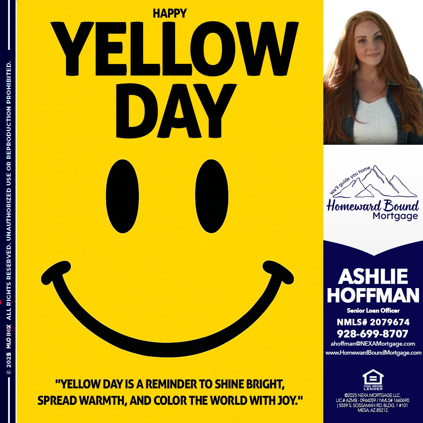 YELLOW DAY - Ashlie Hoffman -Senior Loan Officer