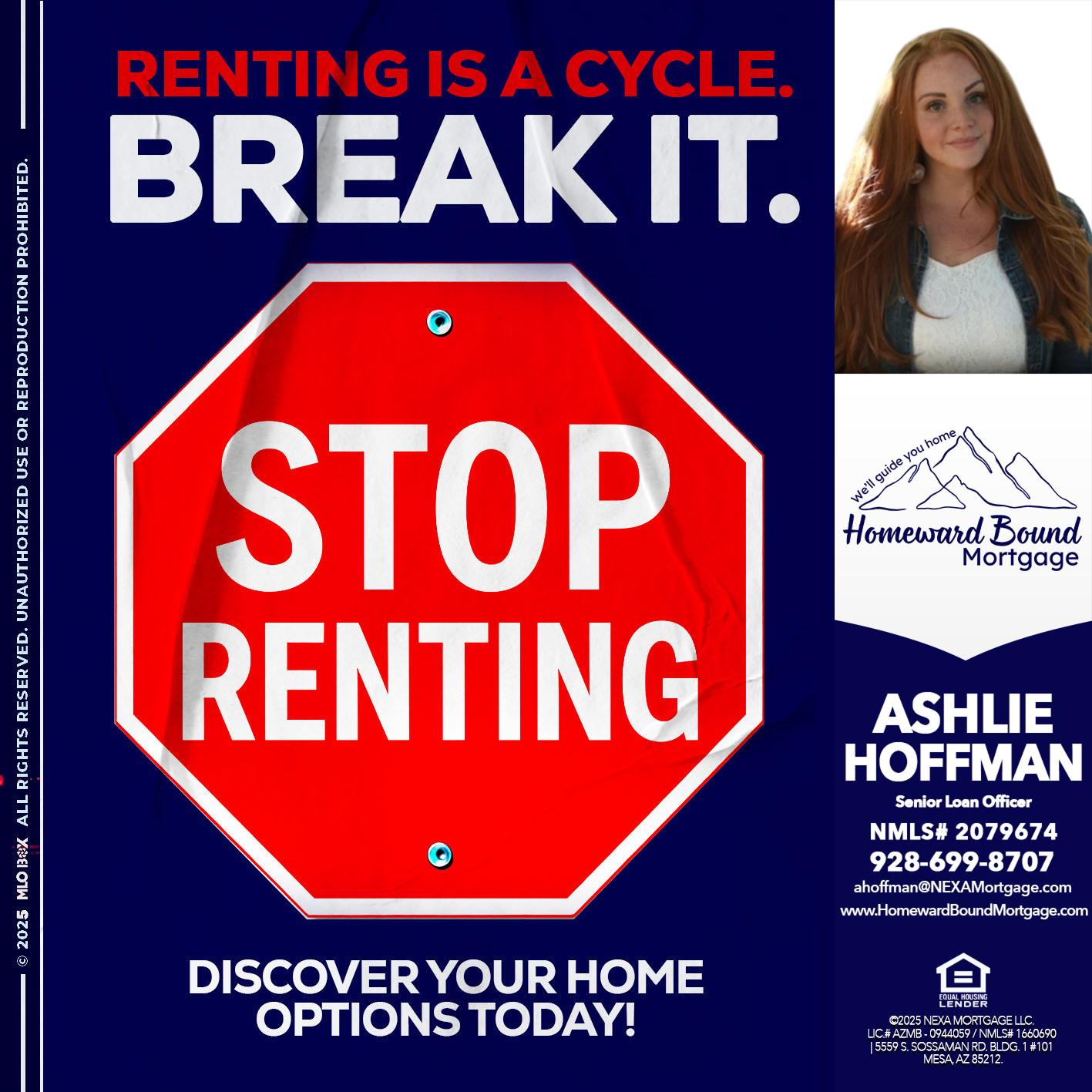 STOP RENTING - Ashlie Hoffman -Senior Loan Officer