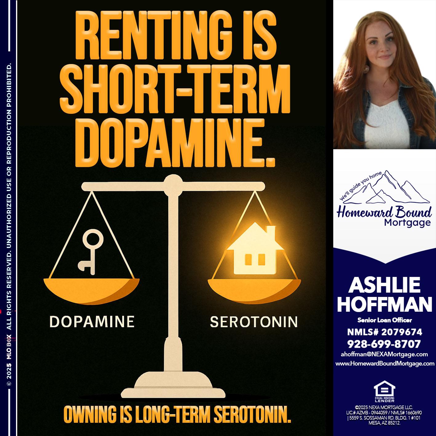 RENTING IS SHORT TERM - Ashlie Hoffman -Senior Loan Officer