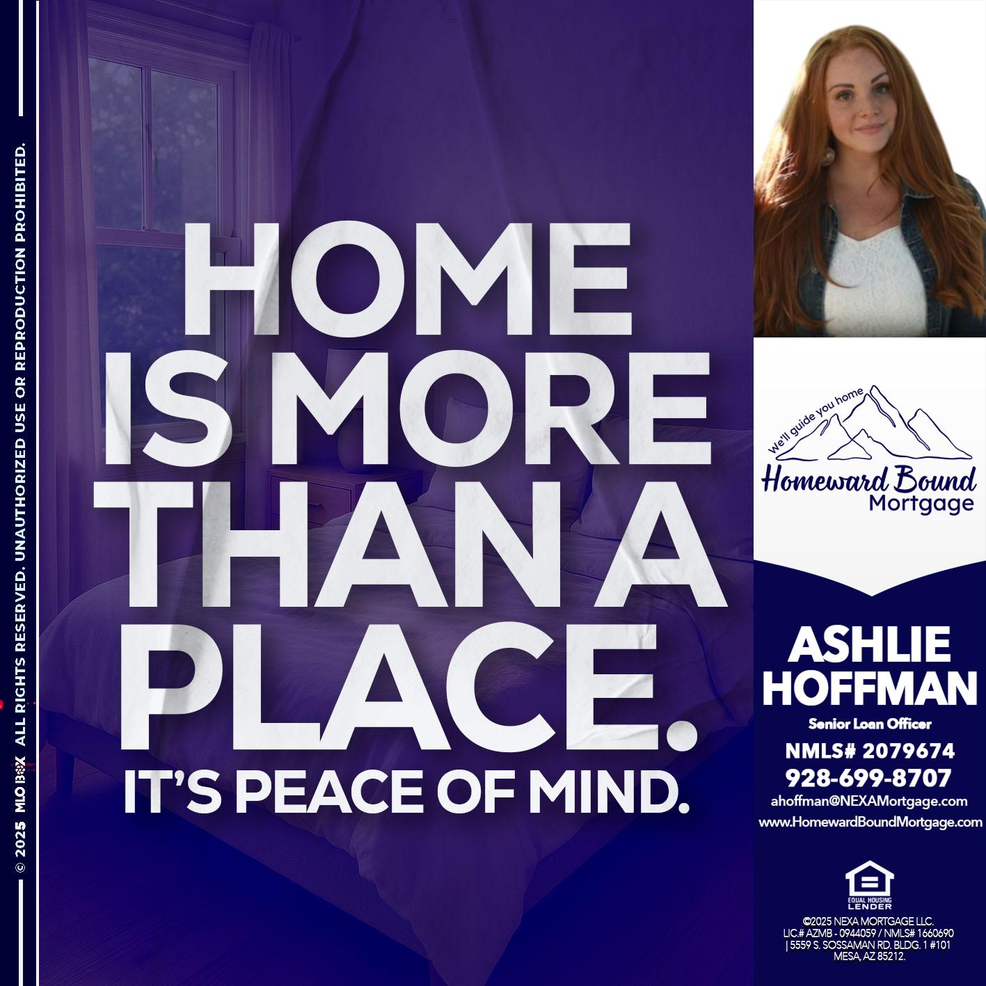 HOME IS MORE - Ashlie Hoffman -Senior Loan Officer