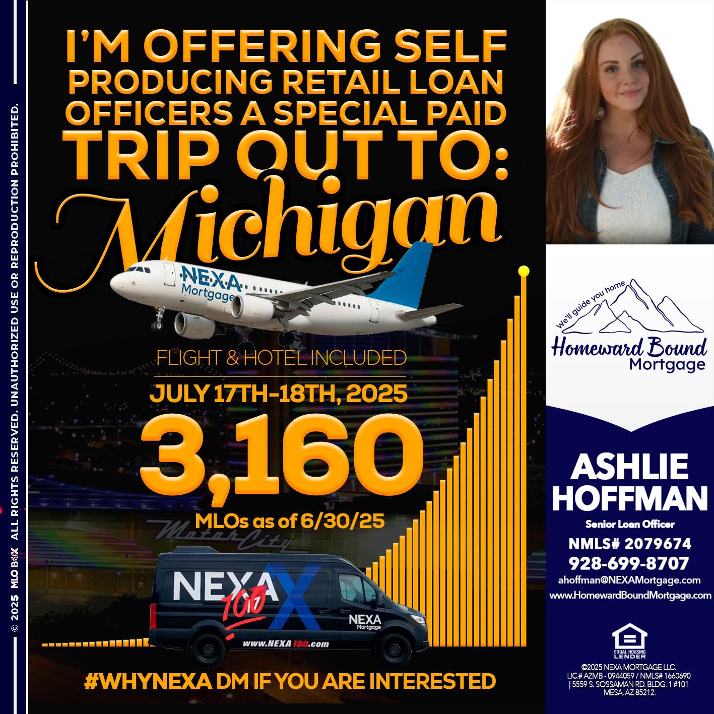 MICHIGAN TRIP - Ashlie Hoffman -Senior Loan Officer
