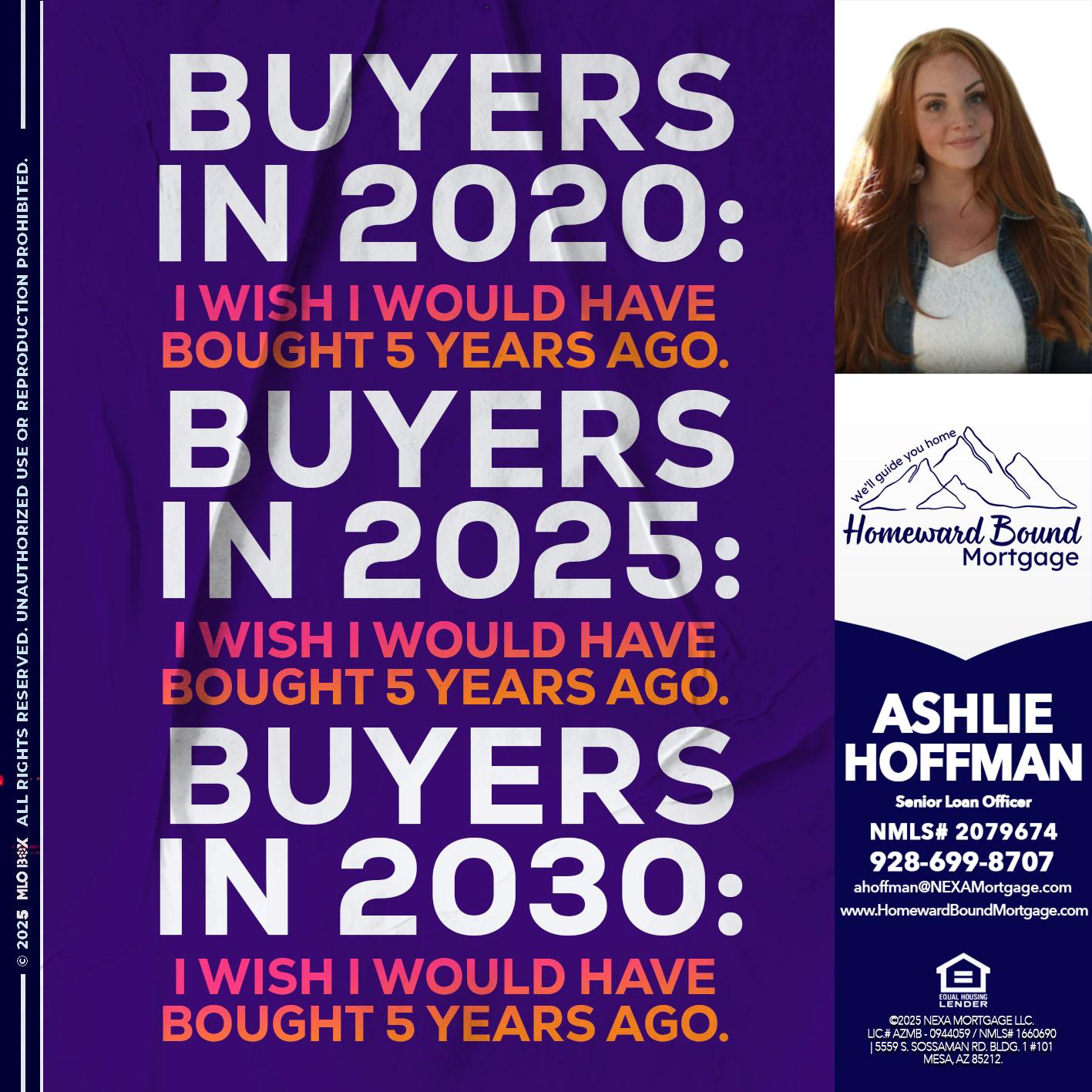 BUYERS IN 2020 - Ashlie Hoffman -Senior Loan Officer