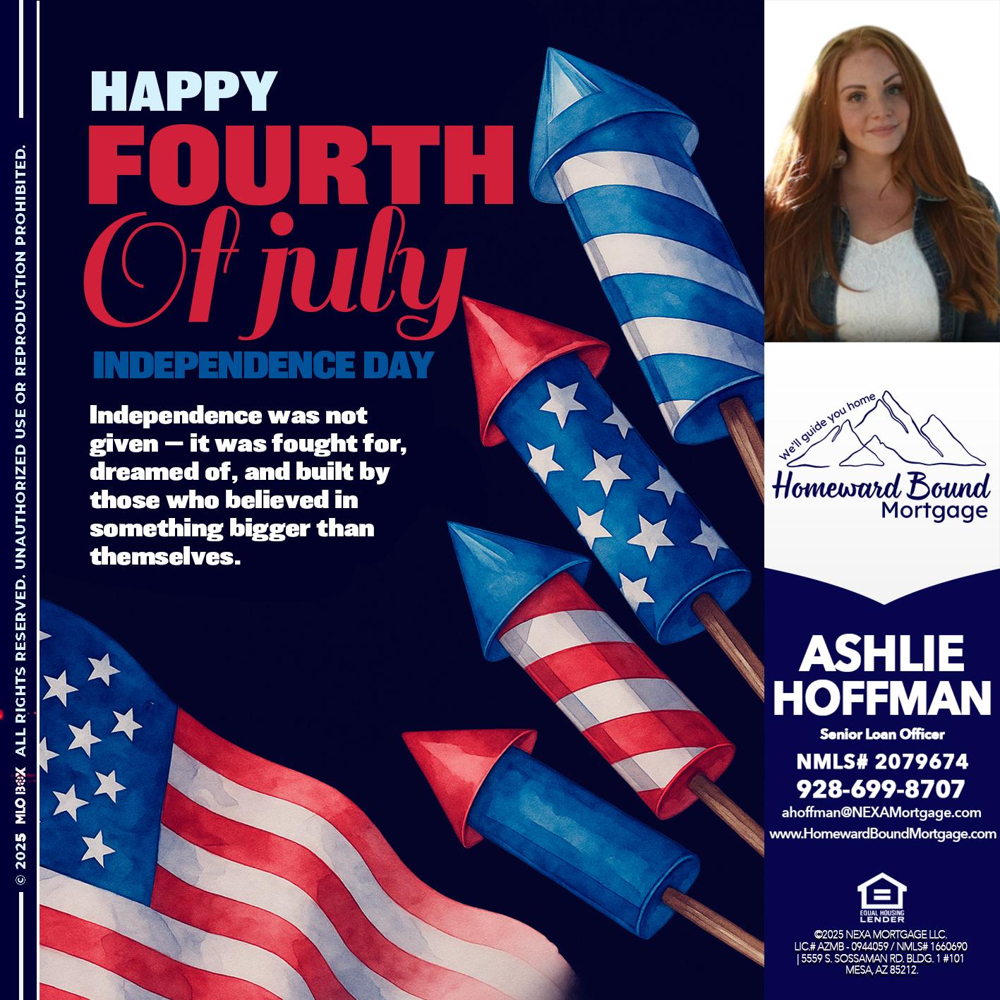 happy fourth - Ashlie Hoffman -Senior Loan Officer