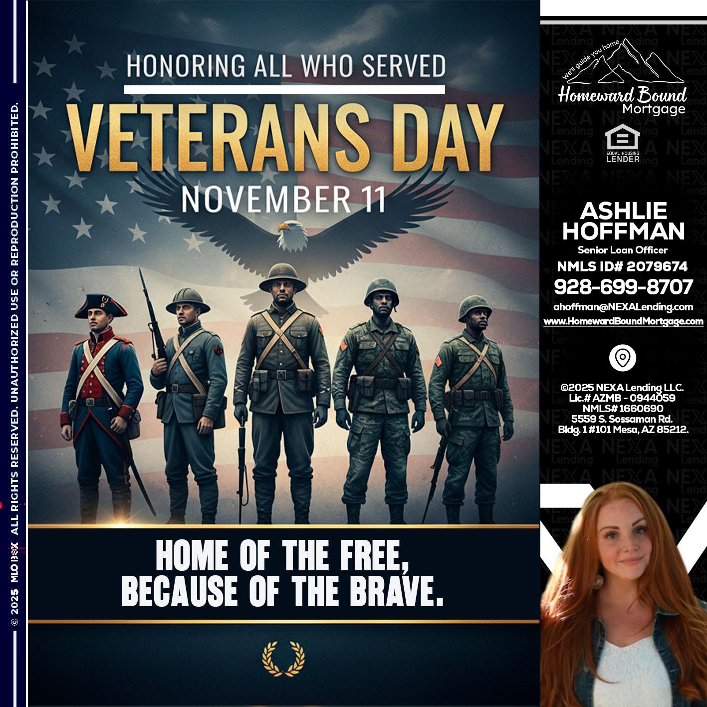 Veterans Day - Ashlie Hoffman -Senior Loan Officer