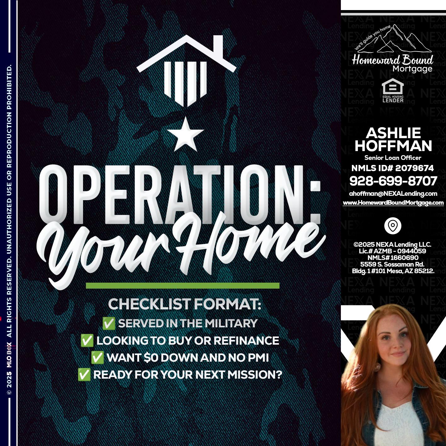OPERATION YOUR HOME - Ashlie Hoffman -Senior Loan Officer