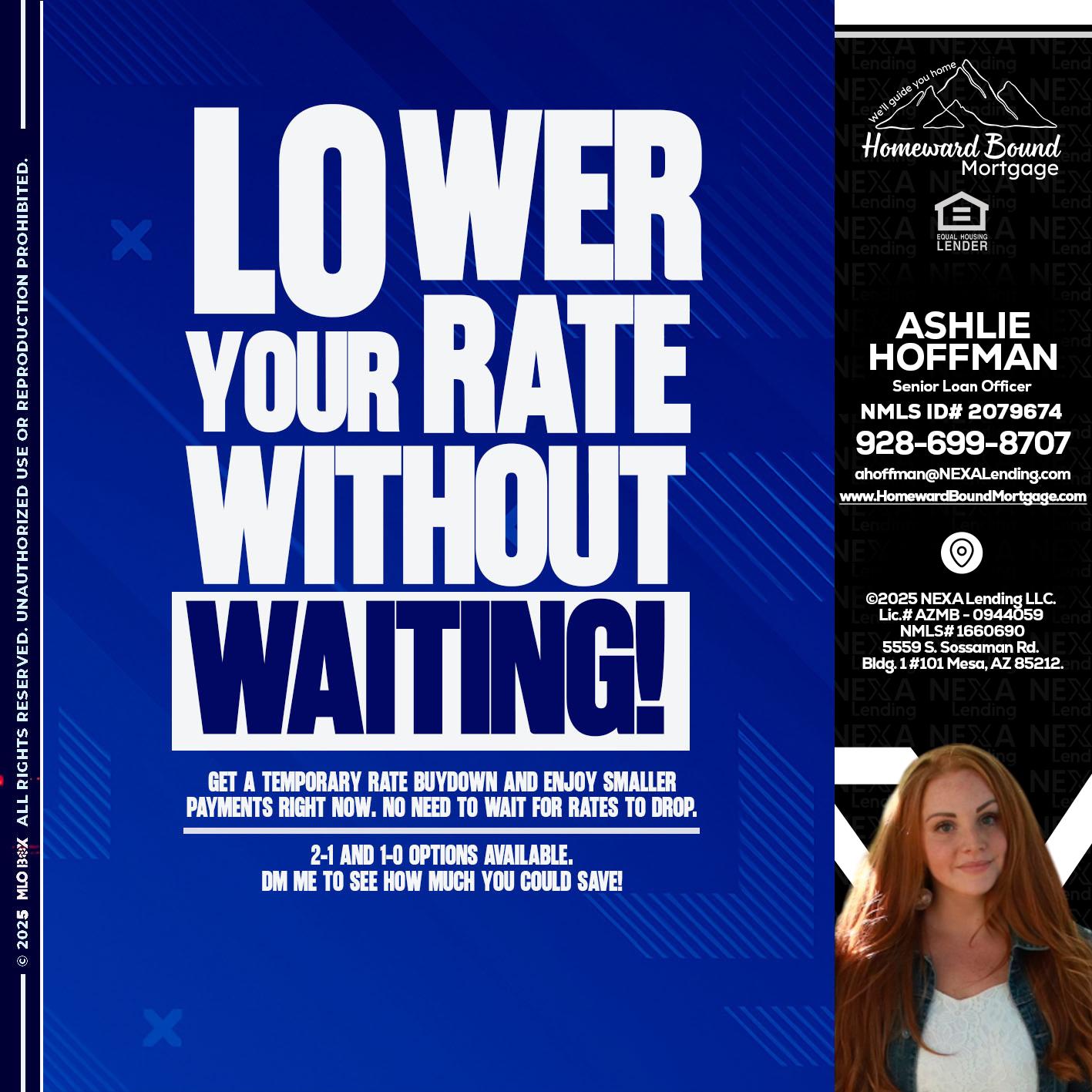 LOWER RATES - Ashlie Hoffman -Senior Loan Officer