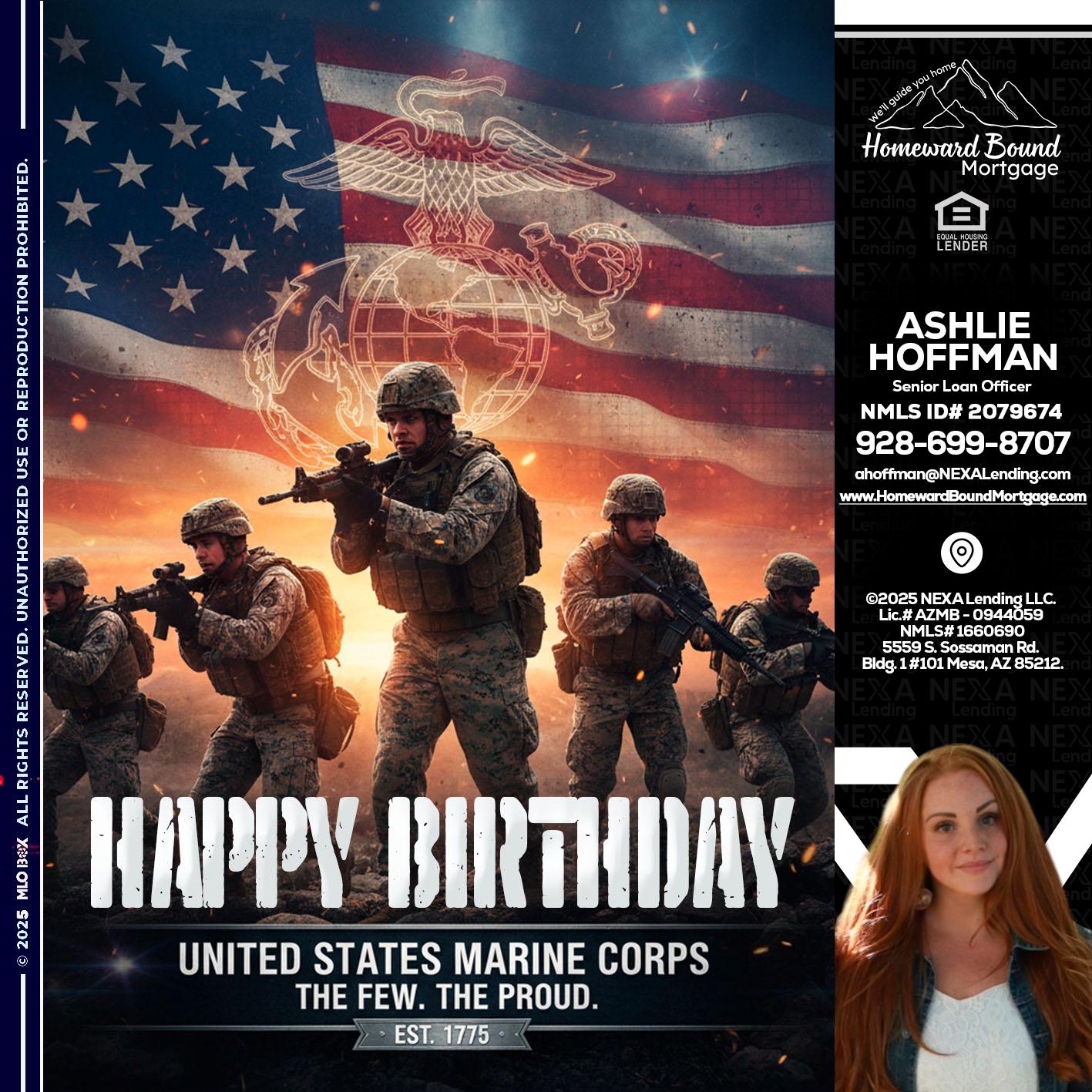 happy birthday - Ashlie Hoffman -Senior Loan Officer