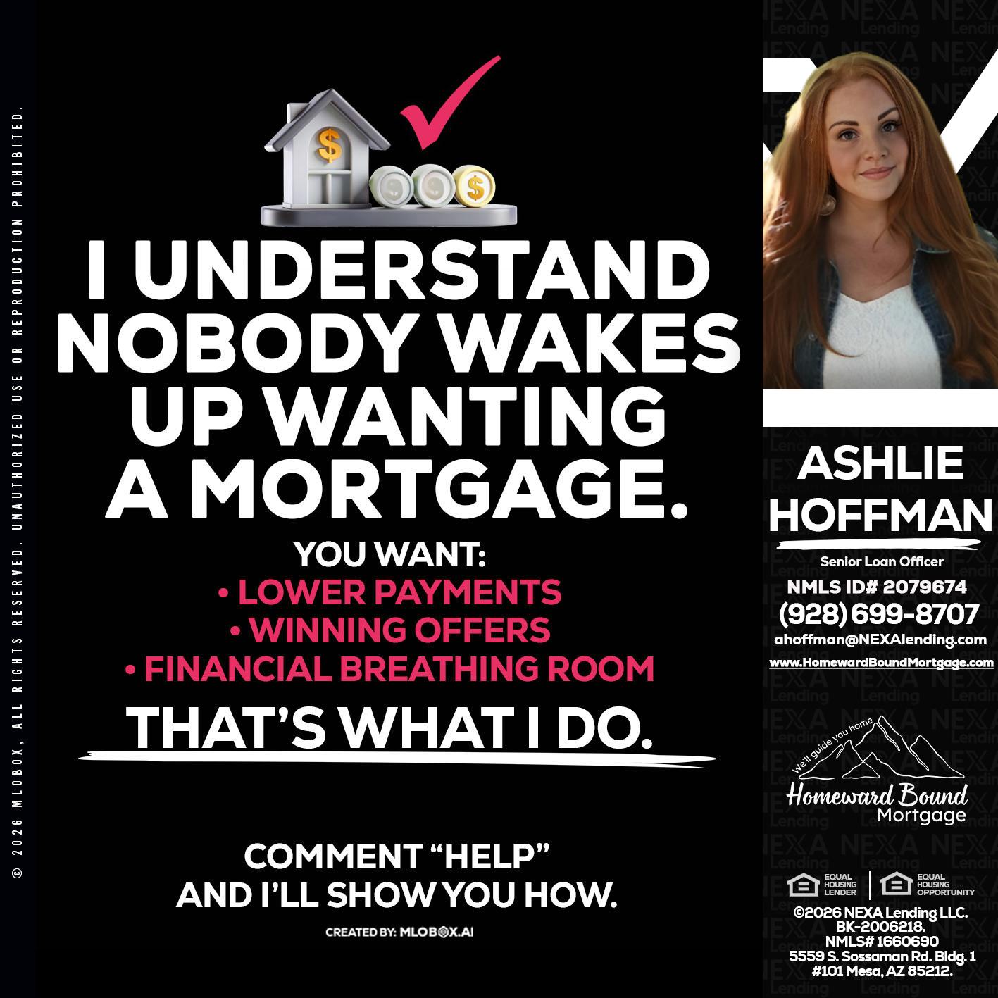 I UNDERSTAND - Ashlie Hoffman -Senior Loan Officer