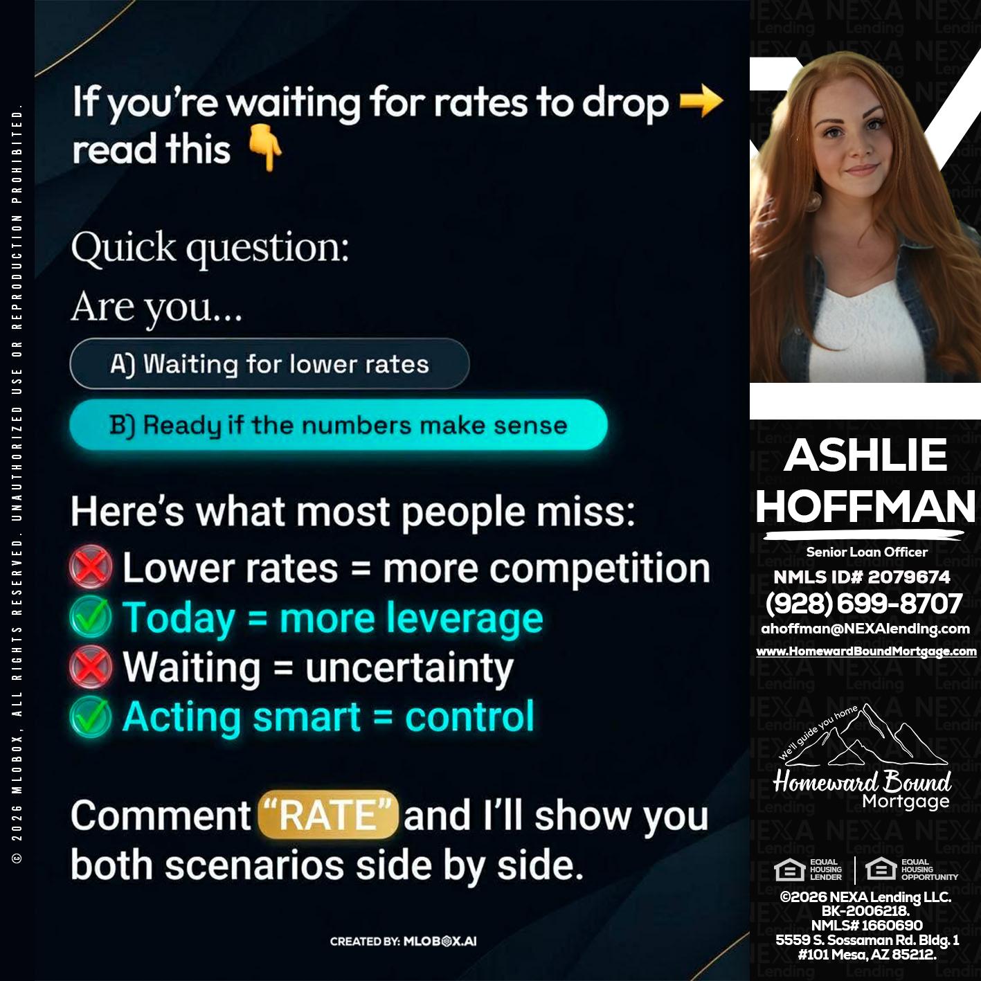 IF YOU ARE - Ashlie Hoffman -Senior Loan Officer