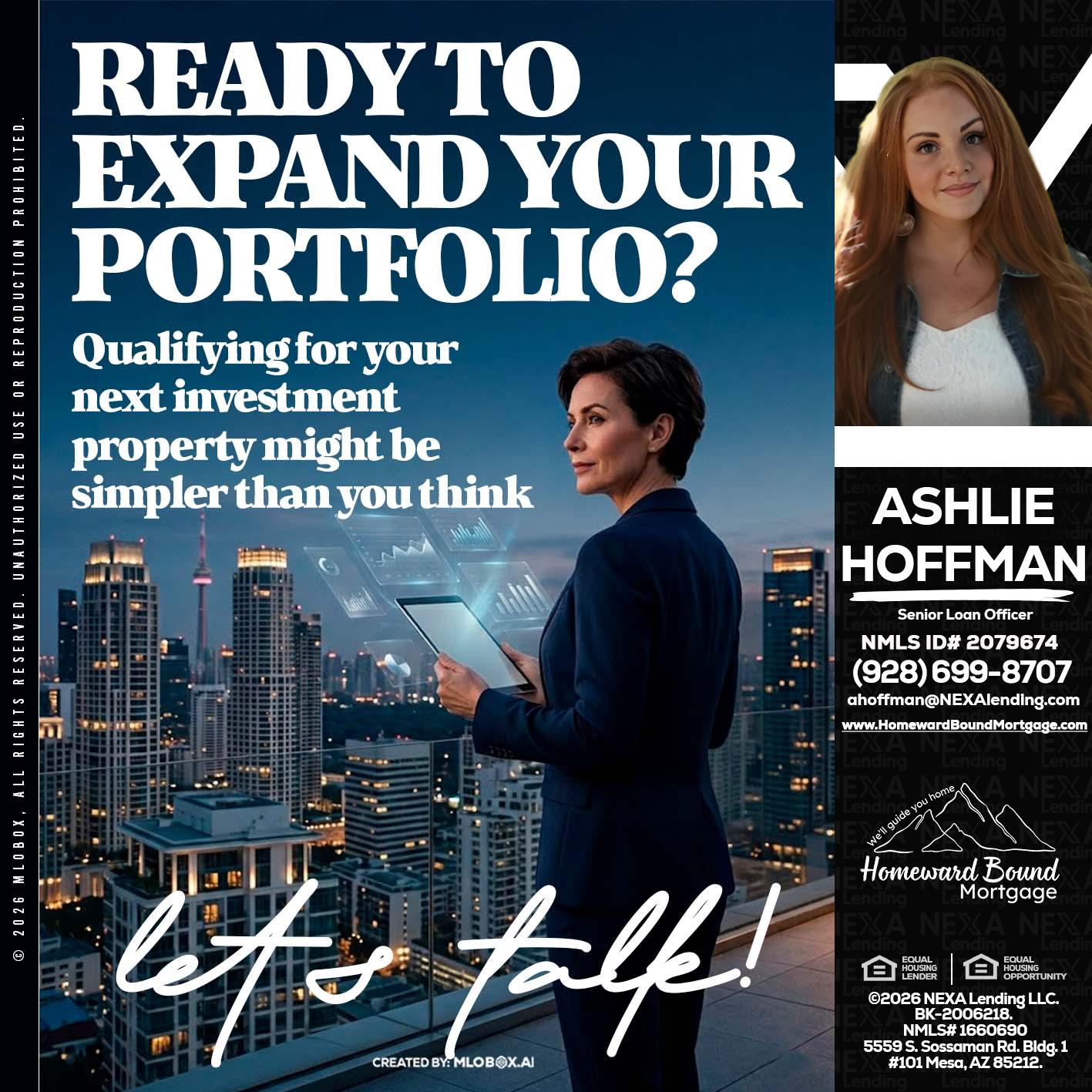 READY TO EXPAND - Ashlie Hoffman -Senior Loan Officer