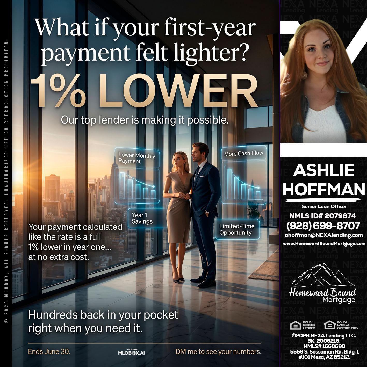 1% LOWER - Ashlie Hoffman -Senior Loan Officer