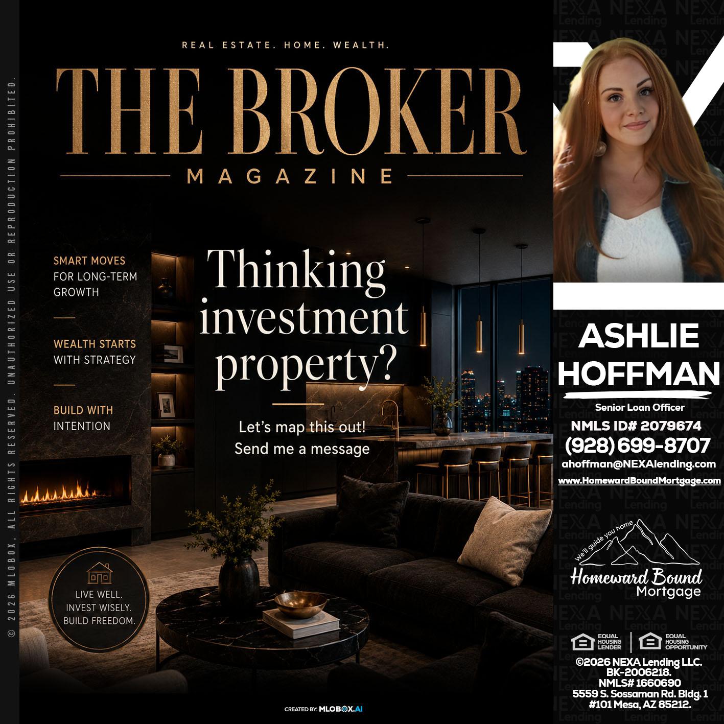 THE BROKER - Ashlie Hoffman -Senior Loan Officer