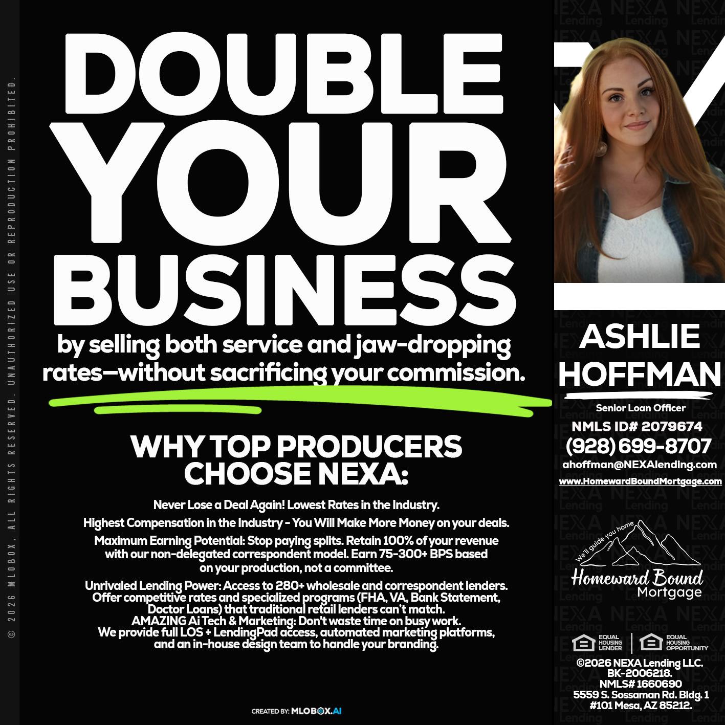 DOUBLE YOUR BUSINESS - Ashlie Hoffman -Senior Loan Officer