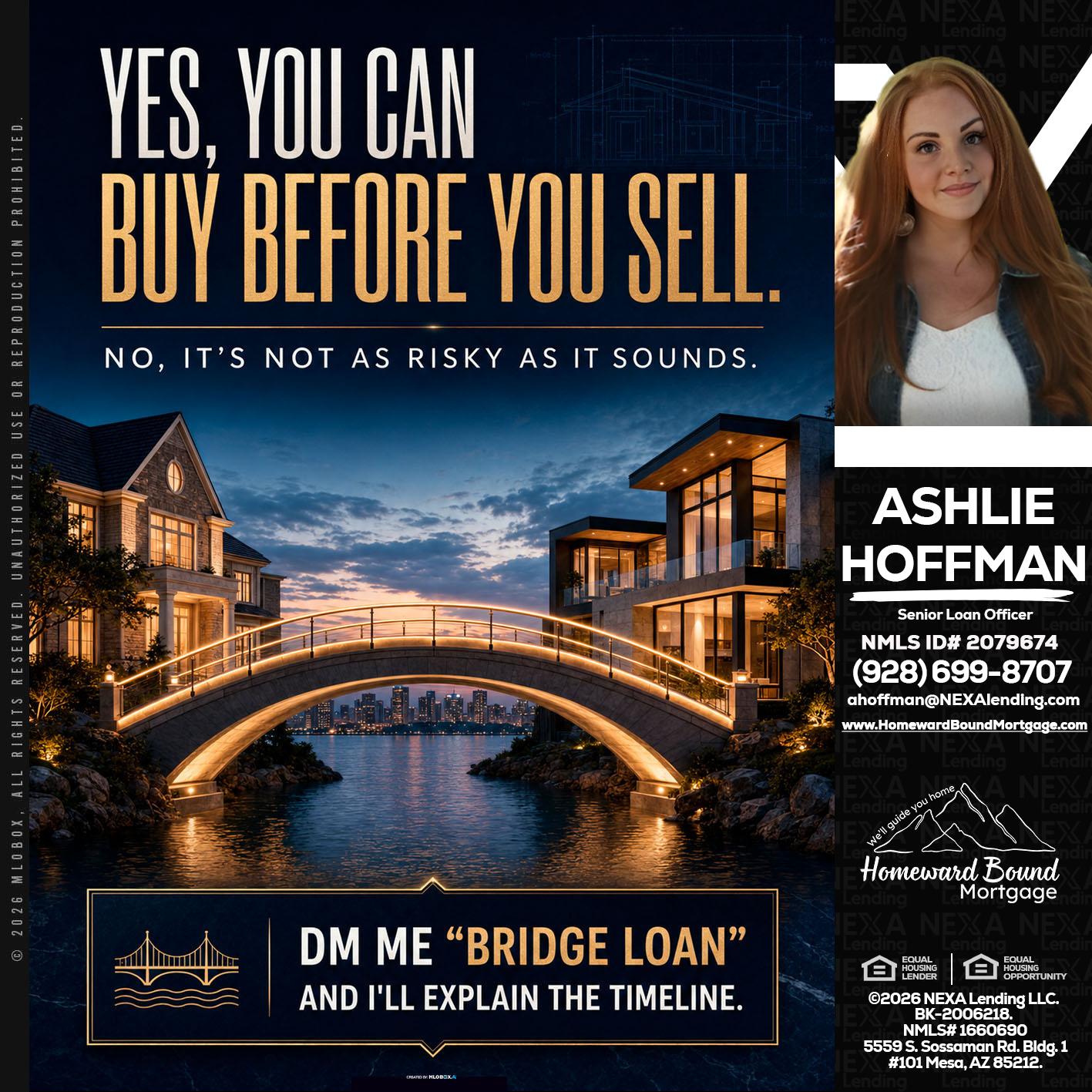 YES, YOU CAN - Ashlie Hoffman -Senior Loan Officer