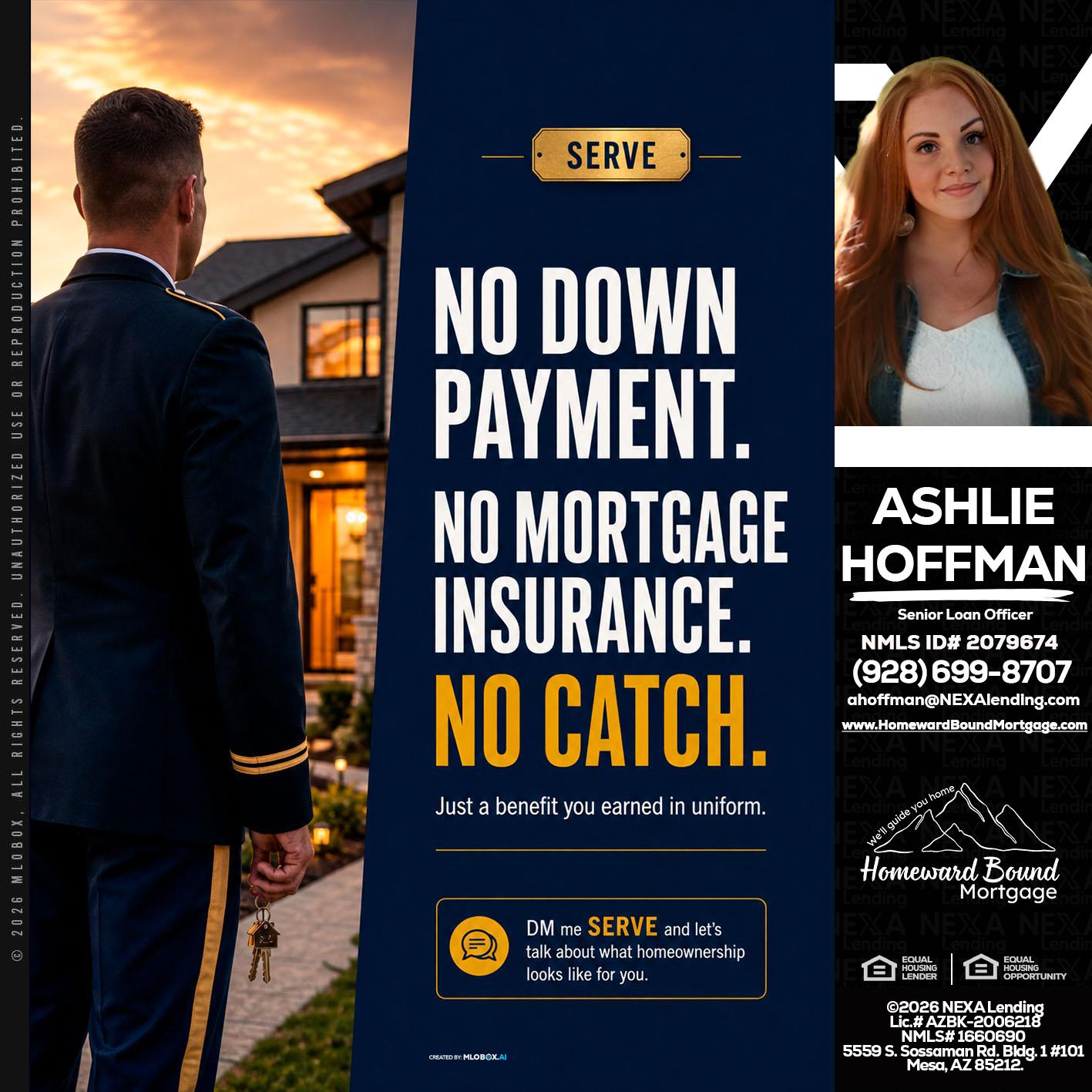 NO DOWN PAYMENT - Ashlie Hoffman -Senior Loan Officer