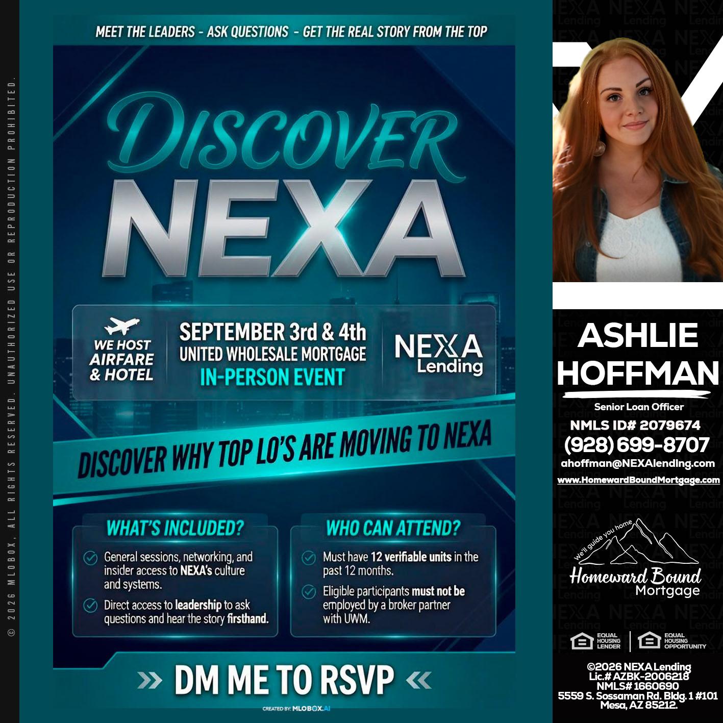 DISCOVER NEXA - Ashlie Hoffman -Senior Loan Officer